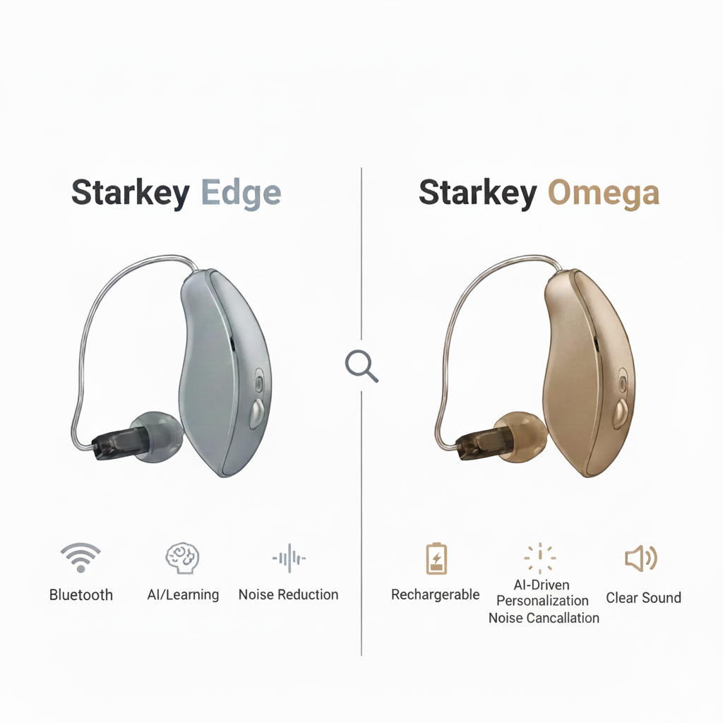 Starkey Edge AI vs Omega AI: ¿qué audífono es el más adecuado para ti en 2026?