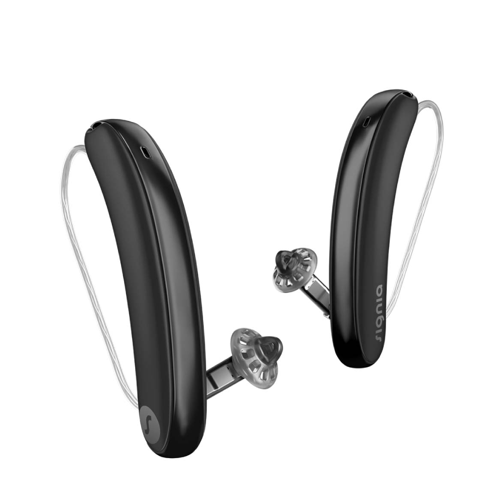 Styletto 7IX Slim RIC R Negro Negro brillante Audífonos