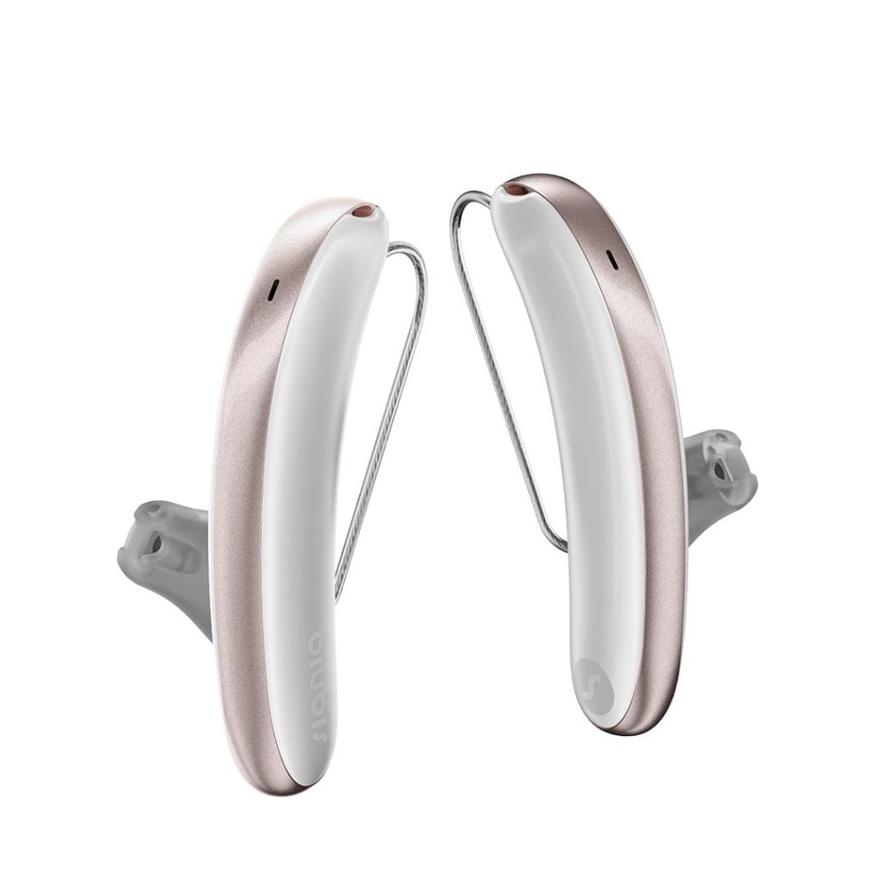 Styletto 7AX Blanco nieve Oro rosa Audífonos