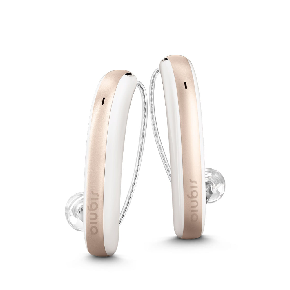 Styletto 5X Blanco nieve Oro rosa Audífonos